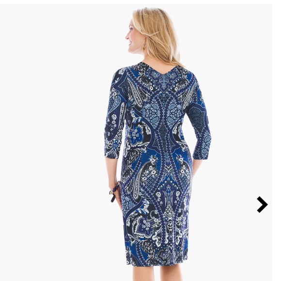 Chico’s Size 1 Reversible Dress - Picture 3 of 5